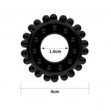 Эрекционное кольцо LoveToy Power Plus Cockring 2 Черное