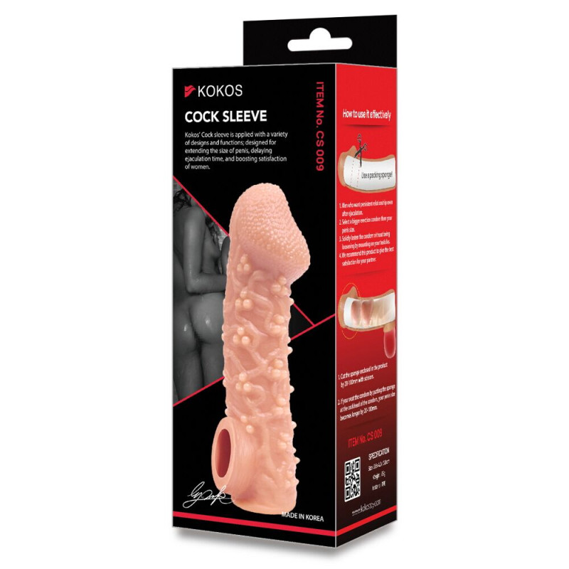 Насадка на член Kokos Cock Sleeve CS 009 M Насадка на член Kokos Cock Sleeve CS 009 M