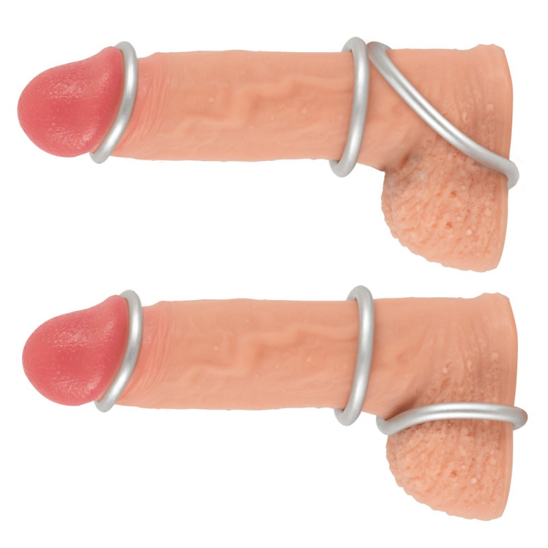 Набор эрекционных колец You2Toys Metallic Silicone Cock Ring Set Набор эрекционных колец You2Toys Metallic Silicone Cock Ring Set