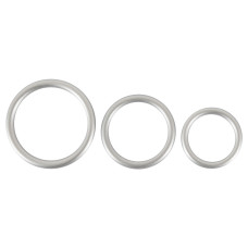 Набор эрекционных колец You2Toys Metallic Silicone Cock Ring Set
