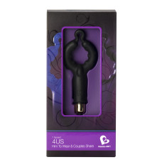 Эрекционное кольцо Rocks Off 4US Cock Ring 7 Черный