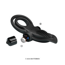 Эрекционное кольцо Pretty Love Vibrant Penis Ring Black