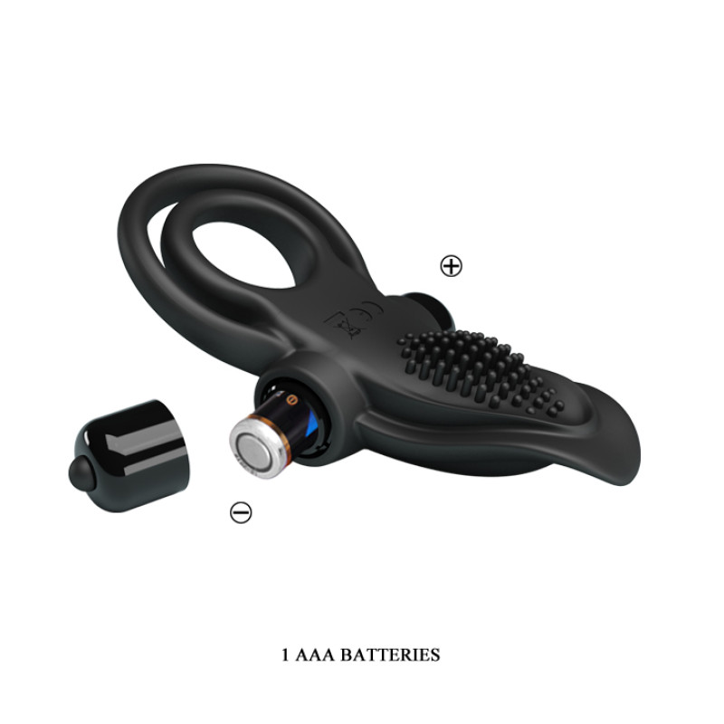 Эрекционное кольцо Pretty Love Vibrant Penis Ring Black Эрекционное кольцо Pretty Love Vibrant Penis Ring Black