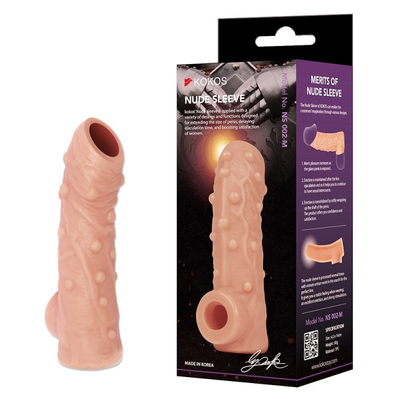 Насадка на член Kokos Nude Sleeve NS 002 L Насадка на член Kokos Nude Sleeve NS 002 L