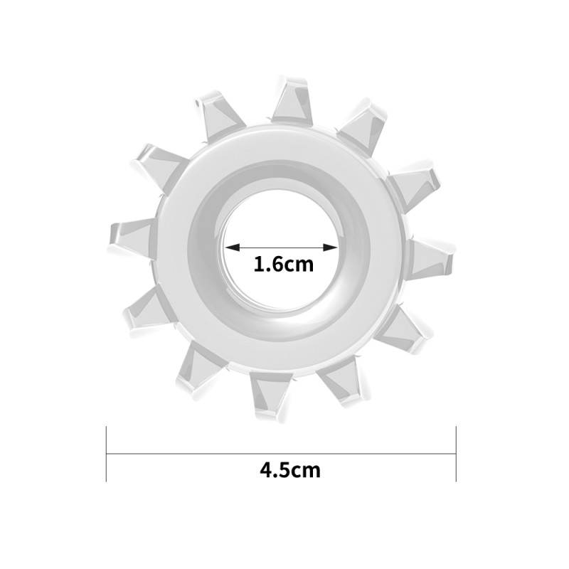 Эрекционное кольцо LoveToy Power Plus Cockring 3 Прозрачное