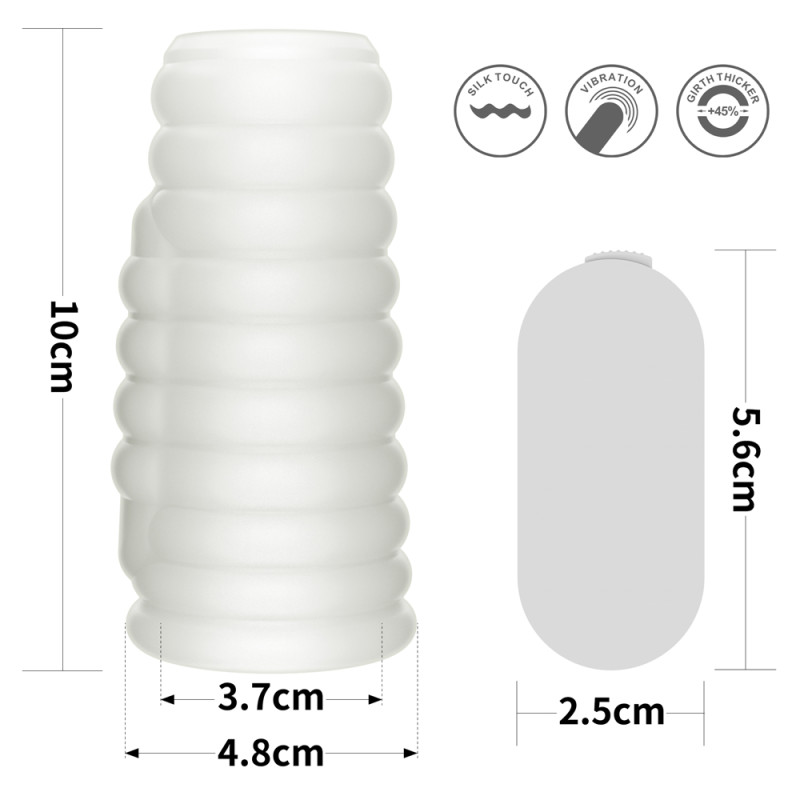 Насадка на член LoveToy Vibrating Wave Knights Ring White Насадка на член LoveToy Vibrating Wave Knights Ring White