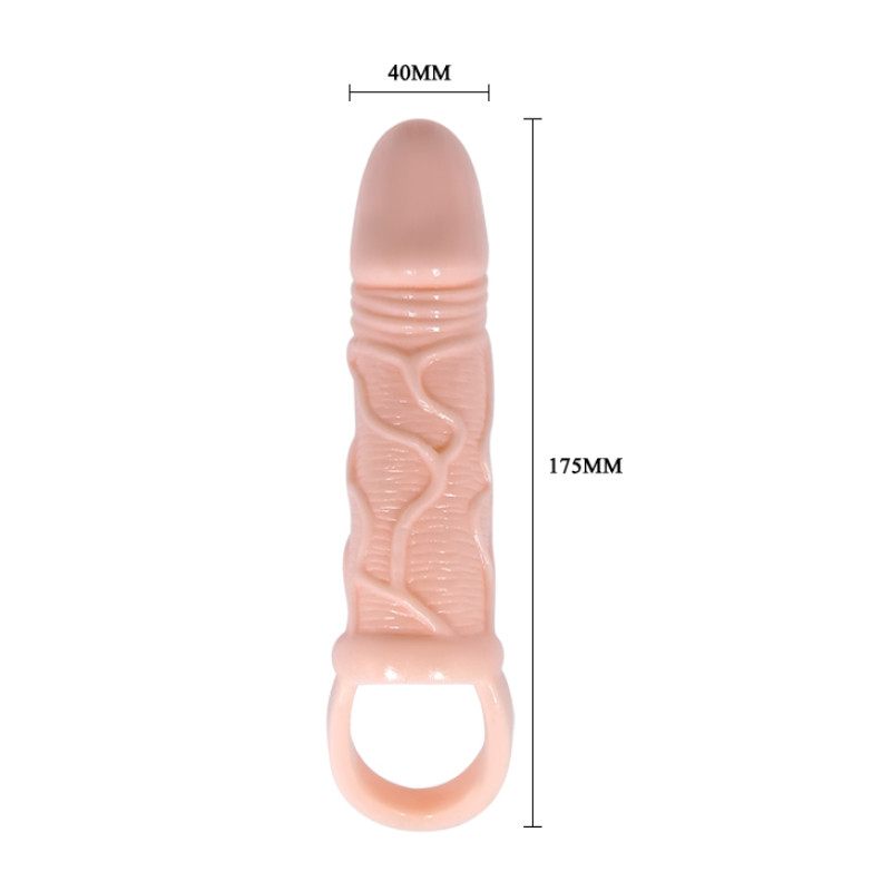 Насадка на пенис LyBaile Men Extension Vibrating Penis Sleeve 13,5 x 3,5 см