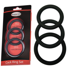 Ерекційні кільця StRubber MALESATION Cock Ring Set (4,00 см, 4,50 см, 5,00 см)
