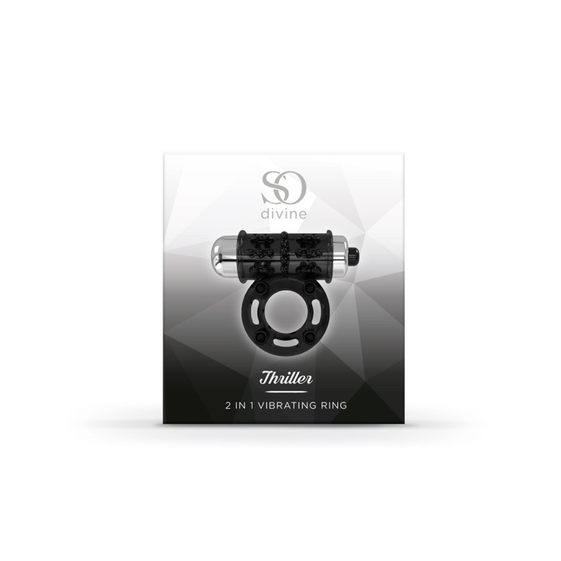 Эрекционное кольцо с вибропулей So Divine Thriller 2 in 1