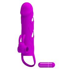 Насадка на член Pretty Love 5,5 Inch Vibrating Penis Sleeve Тілесна