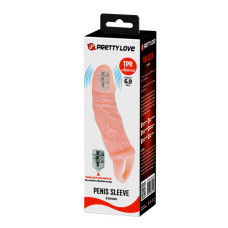 Насадка на пенис LyBaile Men Extension Vibrating Penis Sleeve 13,5 x 3,5 см