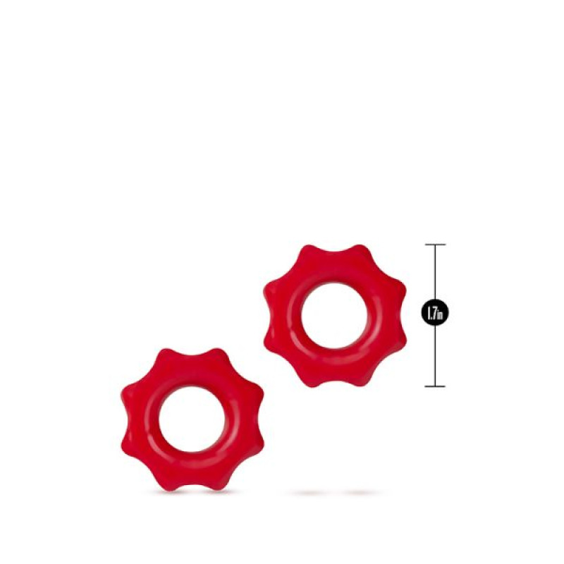 Набор эрекционных колец Blush Stay Hard Nutz Красный Набор эрекционных колец Blush Stay Hard Nutz Красный