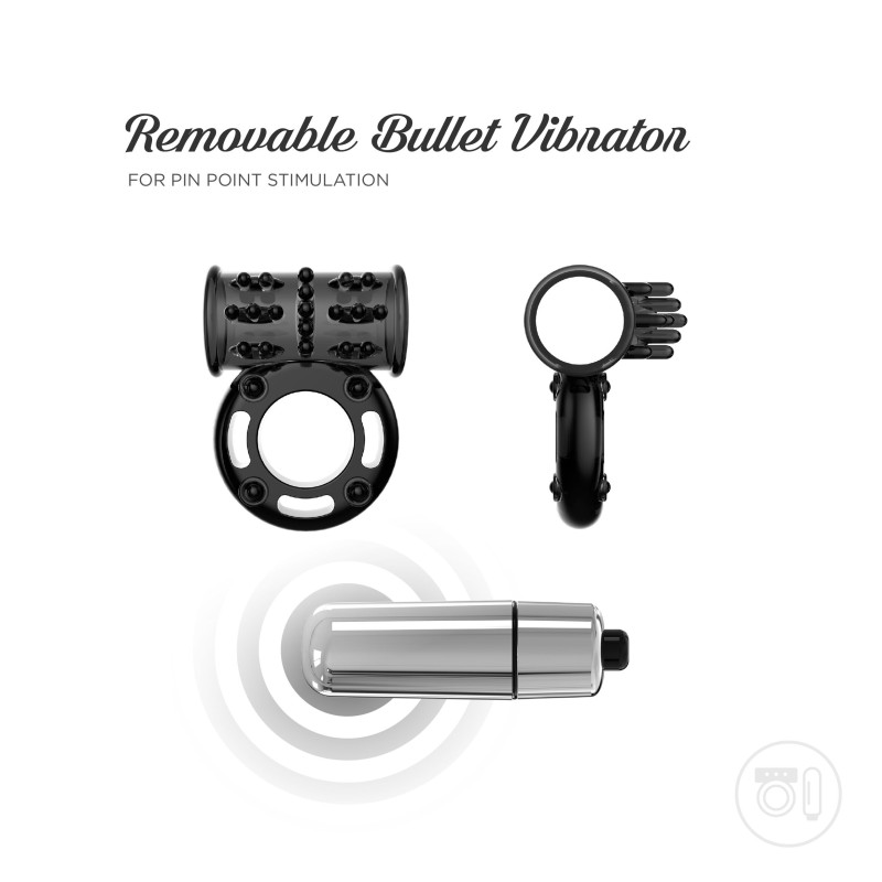 Эрекционное кольцо с вибропулей So Divine Thriller 2 in 1