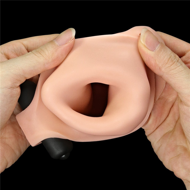Насадка на пеніс, що подовжує LoveToy Pleasure Extender Sleeve Vibro 2 Тілесна Насадка на пеніс, що подовжує LoveToy Pleasure Extender Sleeve Vibro 2 Тілесна