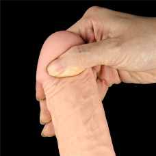 Удлиняющая насадка на пенис LoveToy Pleasure Extender Sleeve Vibro 2 Телесная