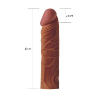 Насадка на член LoveToy Pleasure X-Tender Penis Sleeve Add 2 Коричнева