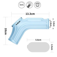 Насадка на член LoveToy Vibrating Ridge Knights Ring With Scrotum Sleeve Blue