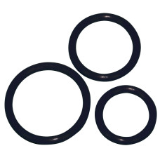 Эрекционные кольца You2Toys Silicone Cock Ring set 3 pcs Черные