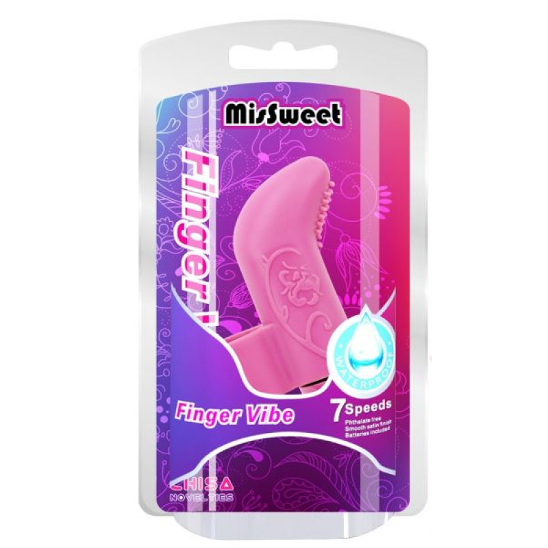 Вибромассажер на палец Chisa MisSweet Finger Vibe Розовый
