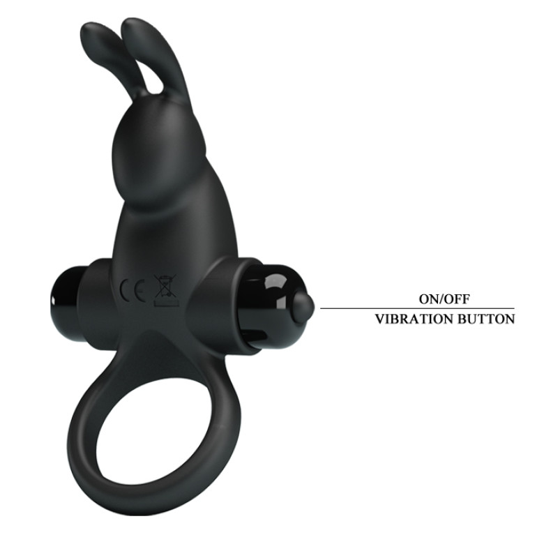 Эрекционное кольцо Pretty Love Vibrant Penis Ring I Black Эрекционное кольцо Pretty Love Vibrant Penis Ring I Black