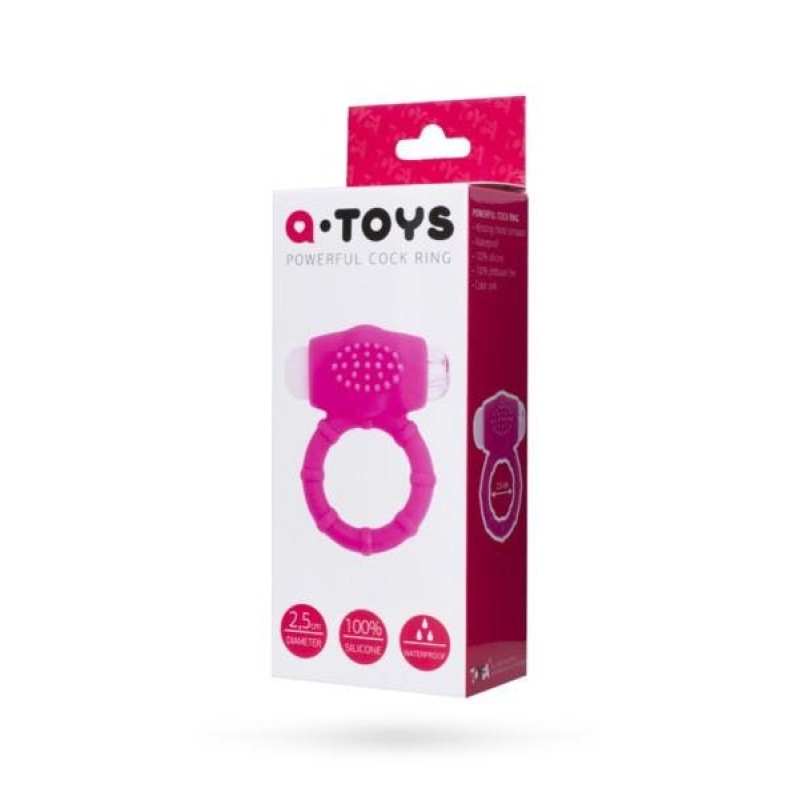 Эрекционное кольцо Toyfa A-TOYS 769001 Penis Vibroring Розовое Эрекционное кольцо Toyfa A-TOYS 769001 Penis Vibroring Розовое