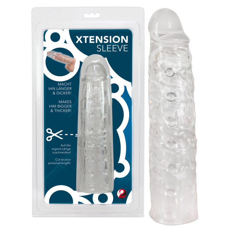 Насадка на член You2Toys XTension Sleeve transparent Прозрачная Насадка на член You2Toys XTension Sleeve transparent Прозрачная