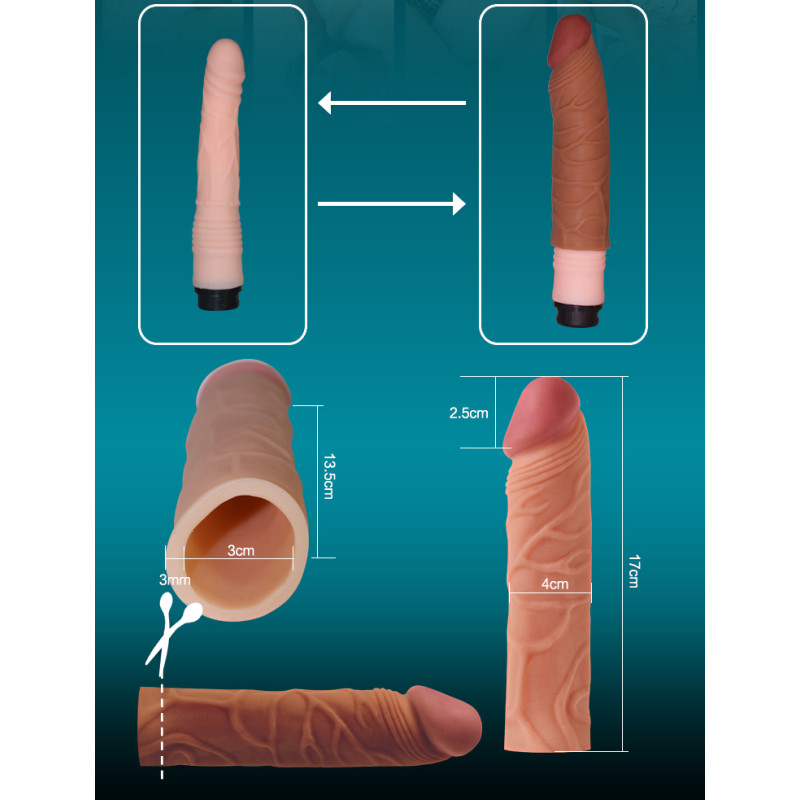 Удлиняющая насадка на пенис LoveToy Pleasure Extender 1 extension Sleeve Flesh