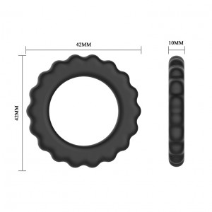 Эрекционное кольцо LyBaile TITAN cock ring Черное BI0300