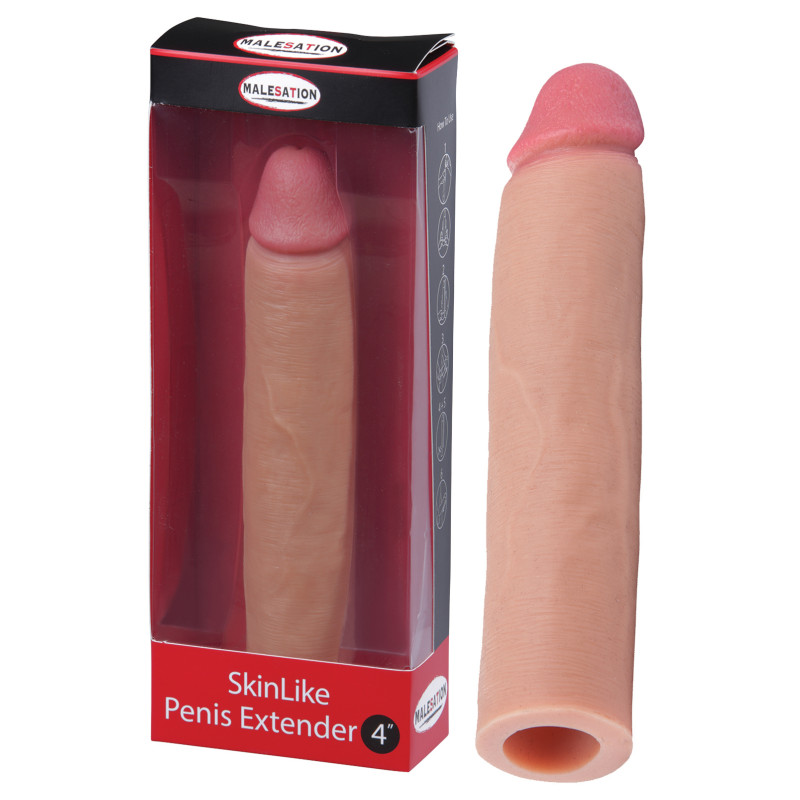 Подовжуюча насадка на член StRubber MALESATION SkinLike Penis Extender