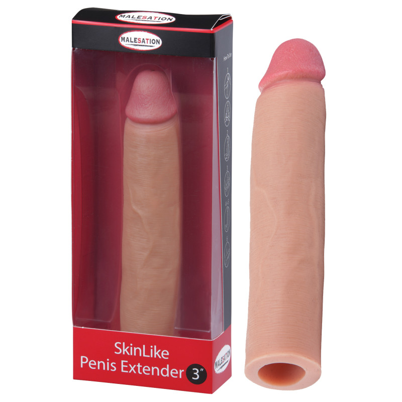 Подовжуюча насадка на член StRubber MALESATION SkinLike Penis Extender