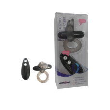 Ерекційне кільце Seven Creations Premium Range Vrabbit Чорне