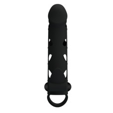 Насадка на член Pretty Love 6 Inch Vibrating Penis Sleeve Черная