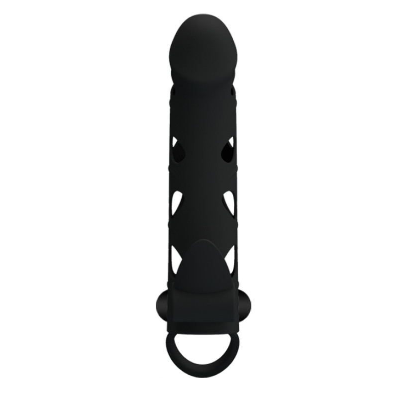 Насадка на член Pretty Love 6 Inch Vibrating Penis Sleeve Черная Насадка на член Pretty Love 6 Inch Vibrating Penis Sleeve Черная