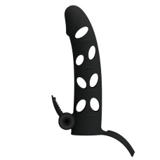 Насадка на член Pretty Love 6 Inch Vibrating Penis Sleeve Черная