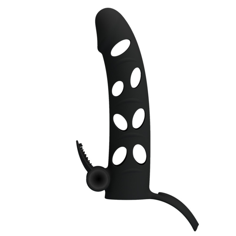 Насадка на член Pretty Love 6 Inch Vibrating Penis Sleeve Черная Насадка на член Pretty Love 6 Inch Vibrating Penis Sleeve Черная