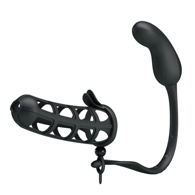 Насадка на член Pretty Love Hercules Penis Sheath Черная BI0556 Насадка на член Pretty Love Hercules Penis Sheath Черная BI0556
