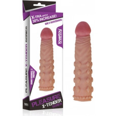 Насадка на член LoveToy Pleasure X-Tender Add 2 Телесная LV1054