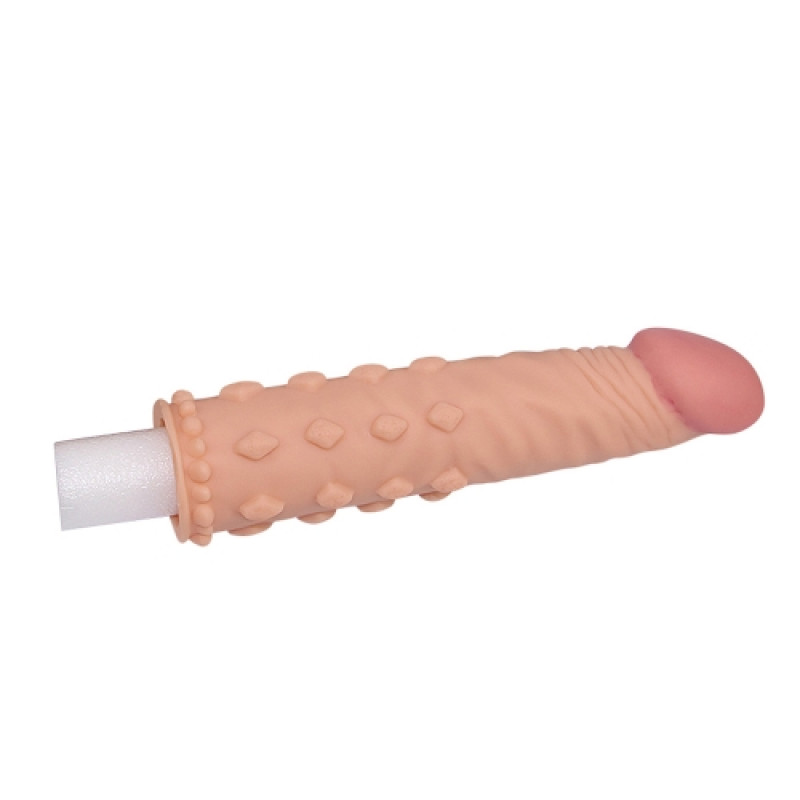 Насадка на член LoveToy Pleasure X-Tender Add 2 Телесная LV1054