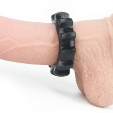 Эрекционное кольцо LoveToy Power Plus Cockring 3 Черное