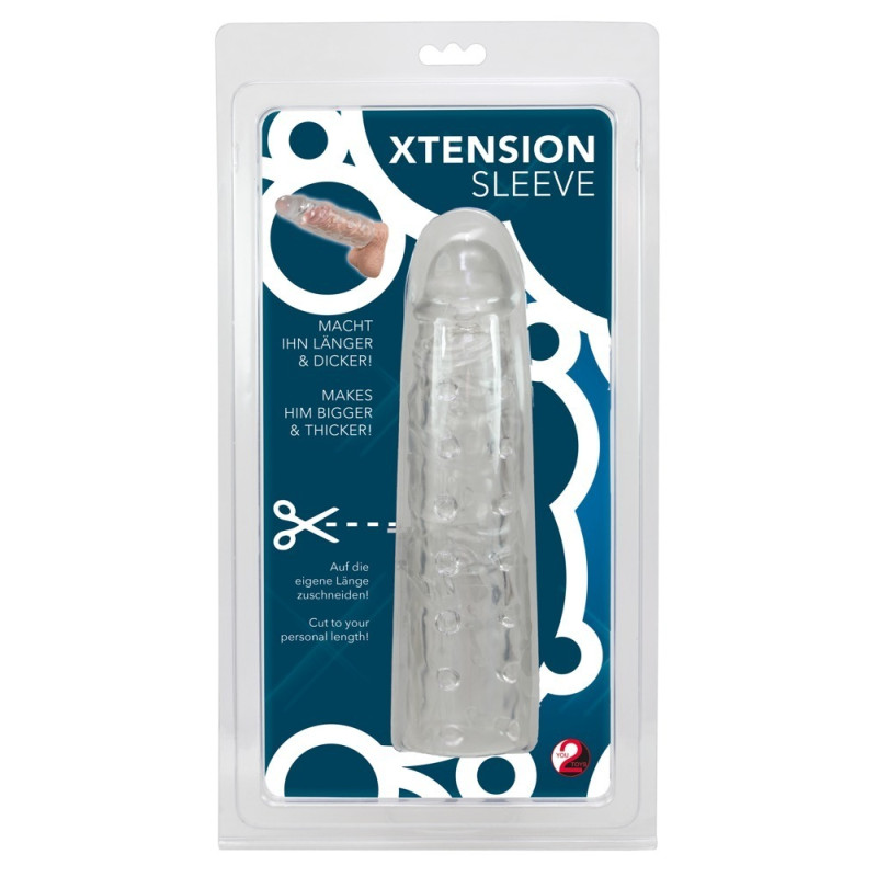 Насадка на член You2Toys XTension Sleeve transparent Прозрачная Насадка на член You2Toys XTension Sleeve transparent Прозрачная