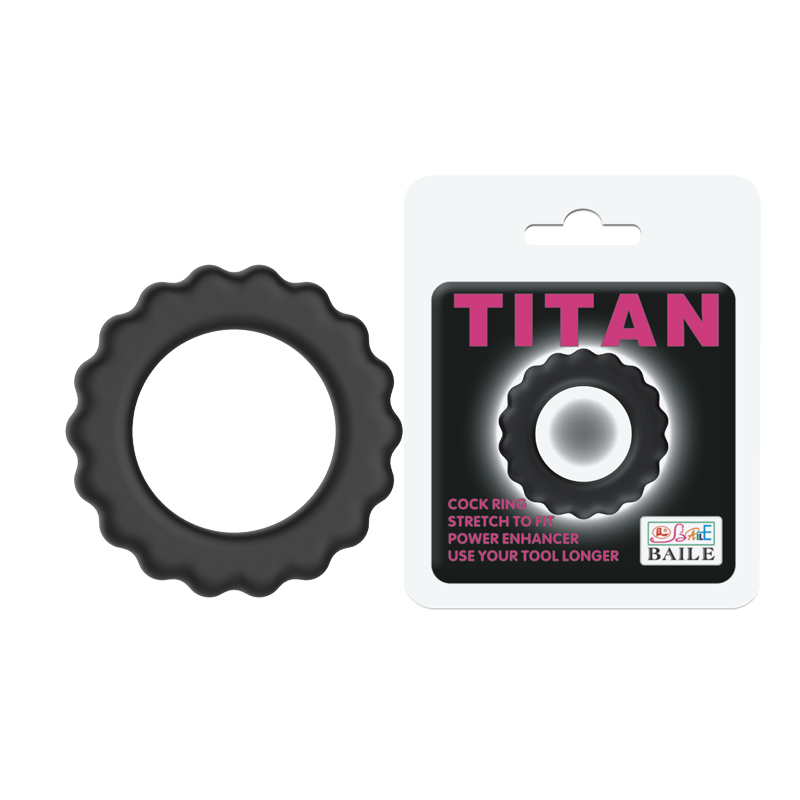 Эрекционное кольцо LyBaile TITAN cock ring Черное BI0300 Эрекционное кольцо LyBaile TITAN cock ring Черное BI0300