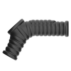 Насадка на член LoveToy Vibrating Wave Knights Ring With Scrotum Sleeve Black