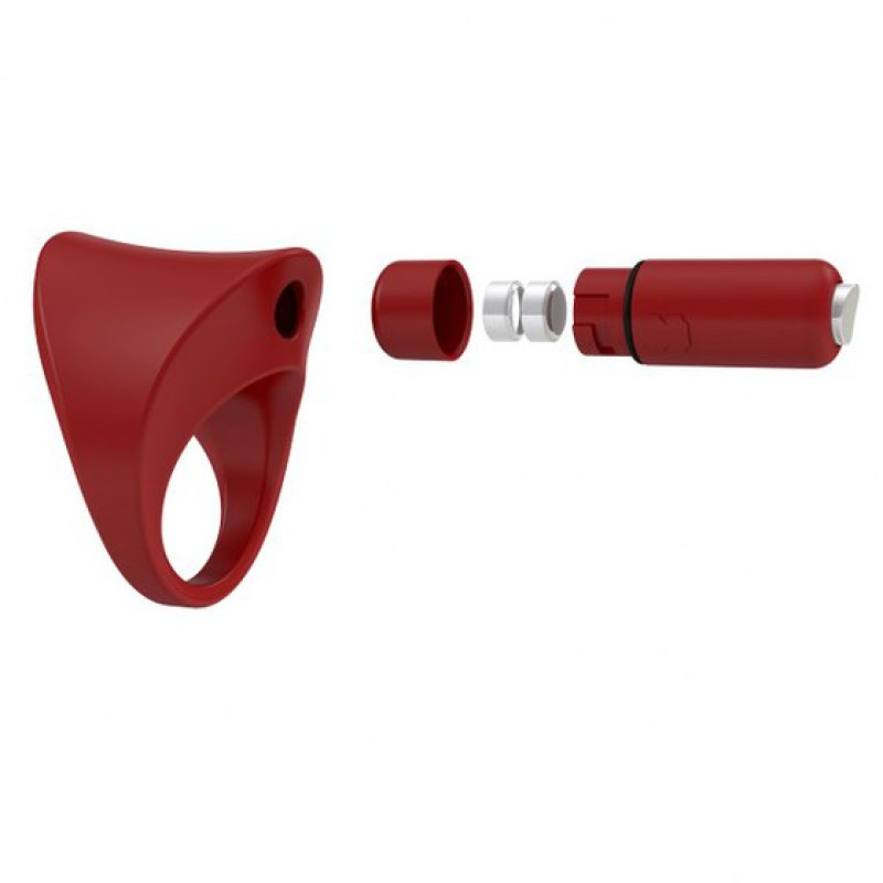Вибрирующее кольцо OVO B11 Красное