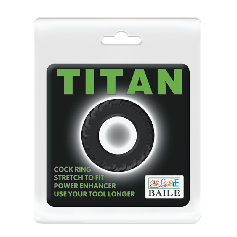 Эрекционное кольцо LyBaile TITAN cock ring Черное BI0301 Эрекционное кольцо LyBaile TITAN cock ring Черное BI0301