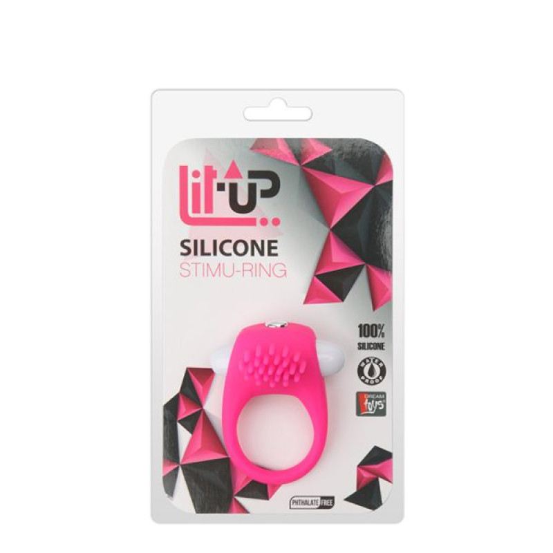 Ерекційне кільце Dreamtoys Lit-Up Silicone Stimu Ring 5 Рожеве Ерекційне кільце Dreamtoys Lit-Up Silicone Stimu Ring 5 Рожеве