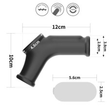 Насадка на член LoveToy Vibrating Silk Knights Ring With Scrotum Sleeve Black