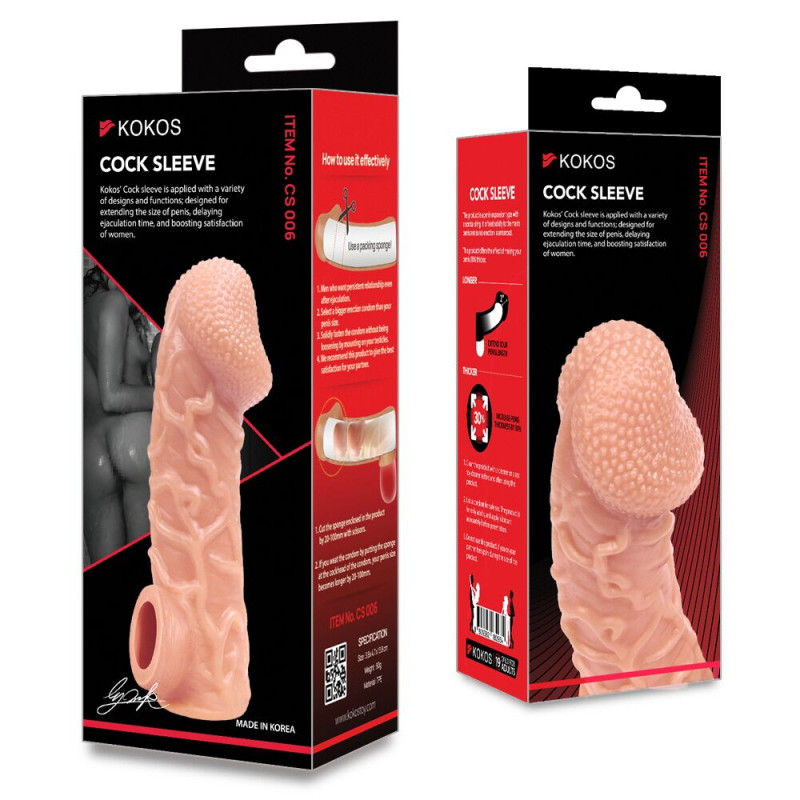 Насадка на член Kokos Cock Sleeve CS 006 L Насадка на член Kokos Cock Sleeve CS 006 L