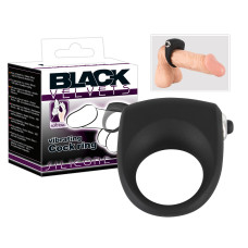 Ерекційне кільце Black Velvets Vibrating Cockring Чорне