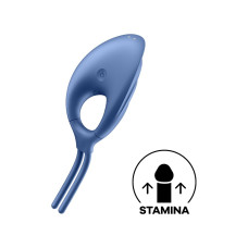 Эрекционное виброкольцо-лассо Satisfyer Swordsman Blue, крепкая фиксация, 10 режимов, мощный мотор