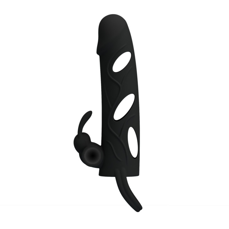 Насадка на член Pretty Love 55 Inch Vibrating Penis Sleeve Черная Насадка на член Pretty Love 55 Inch Vibrating Penis Sleeve Черная